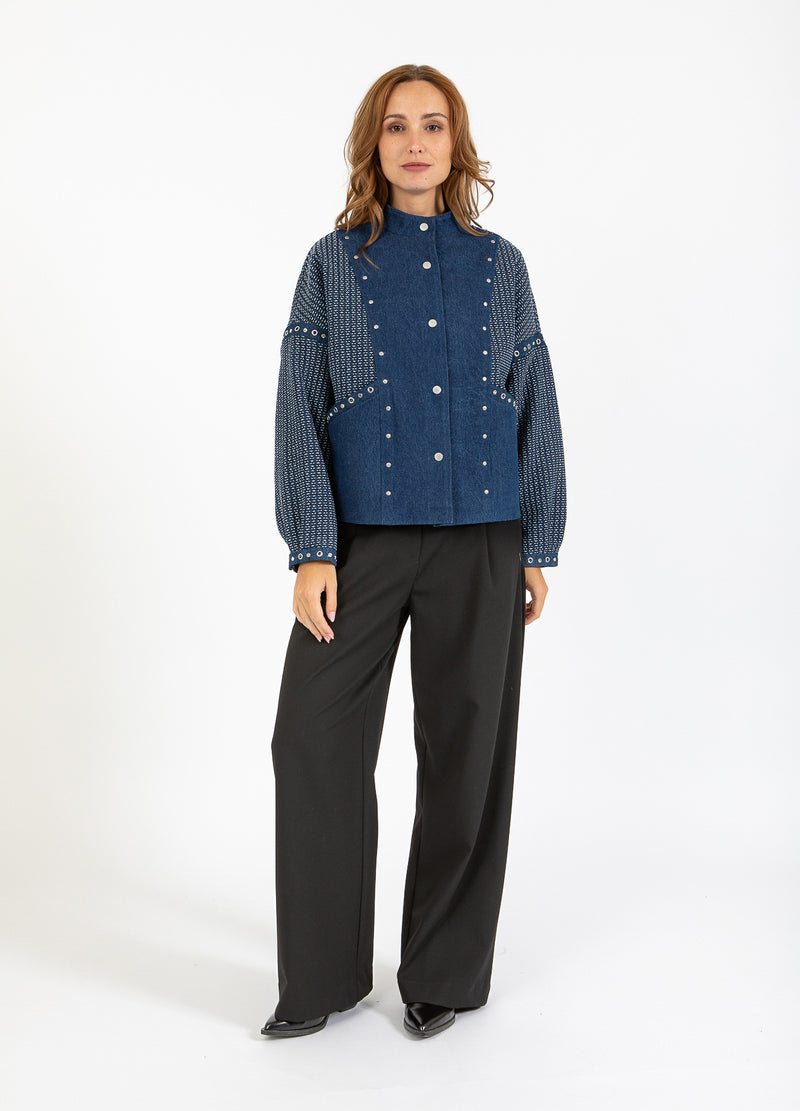 Coster Copenhagen DEKORERAD JEANSJACKA Outerwear