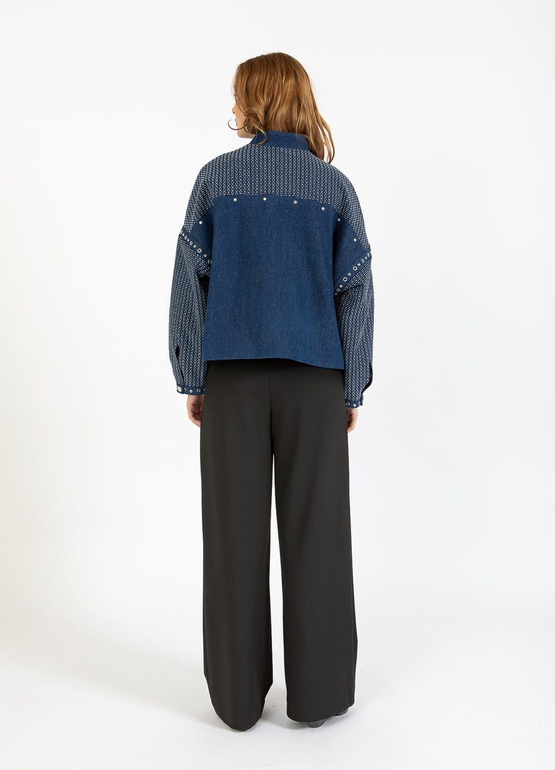 Coster Copenhagen DEKORERAD JEANSJACKA Outerwear
