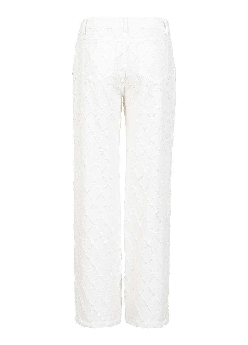Coster Copenhagen DENIM BUKSER MED STRUKTUR - PETRA FIT Pants White - 200