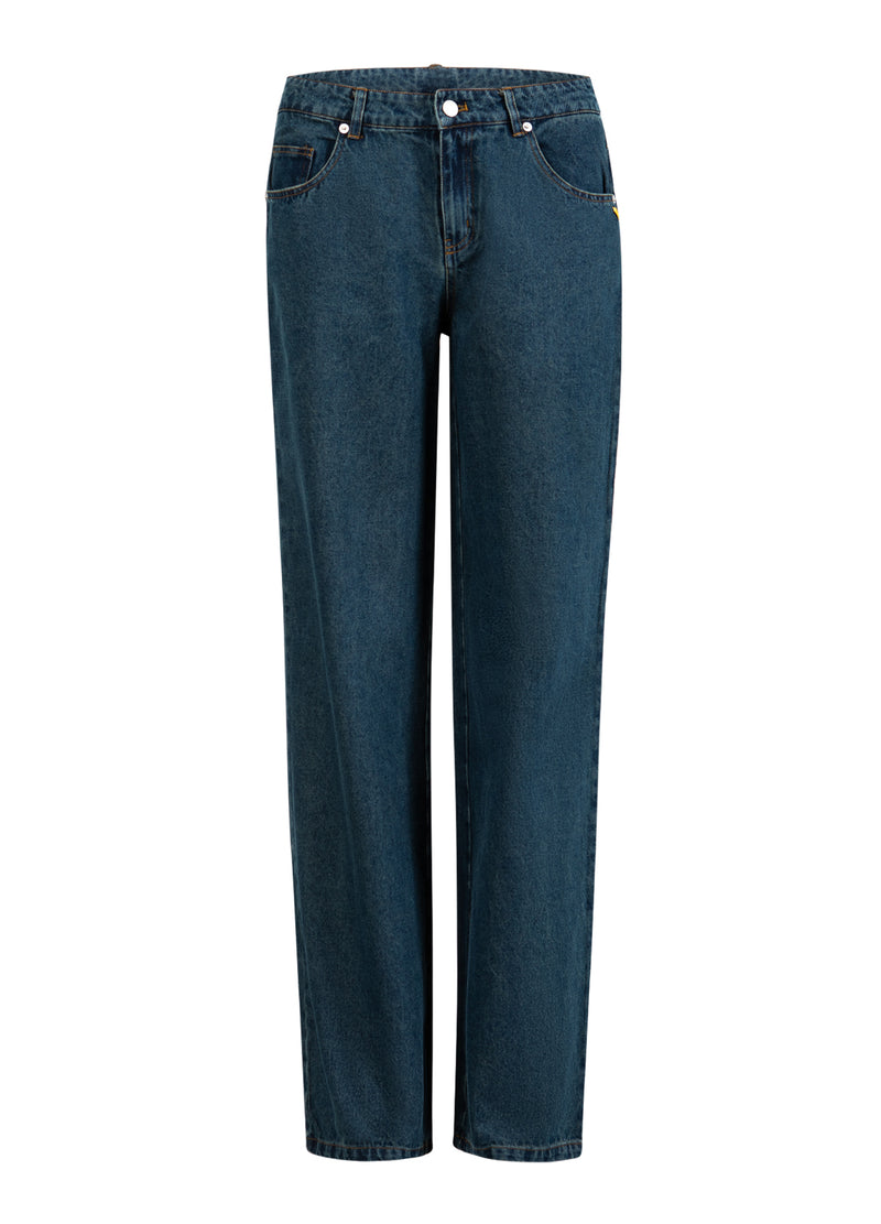 Coster Copenhagen DENIM BYXOR - PETRA PASSFORM Pants Dark Blue Denim - 571