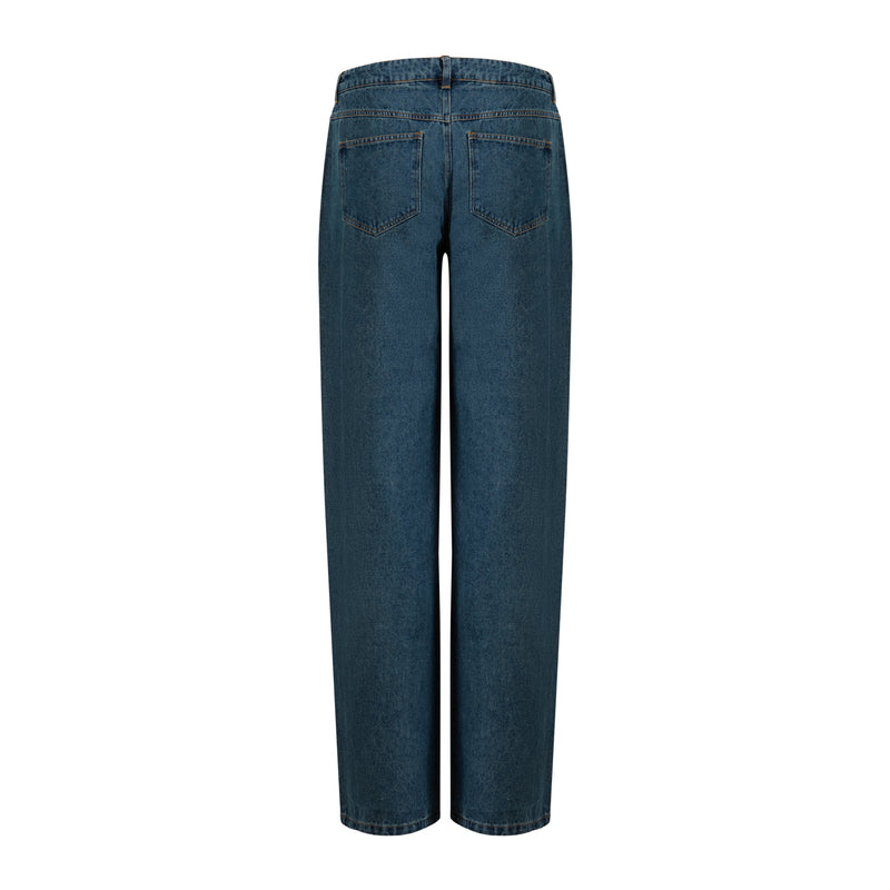 Coster Copenhagen DENIM BYXOR - PETRA PASSFORM Pants Dark Blue Denim - 571
