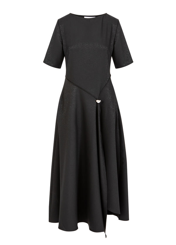 Coster Copenhagen DRAPERAD GLITTRIG KLÄNNING Dress Black - 100
