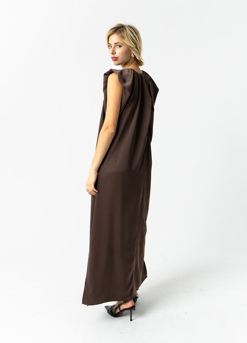 Coster Copenhagen DRAPERAD KLÄNNING Dress Warm brown - 367