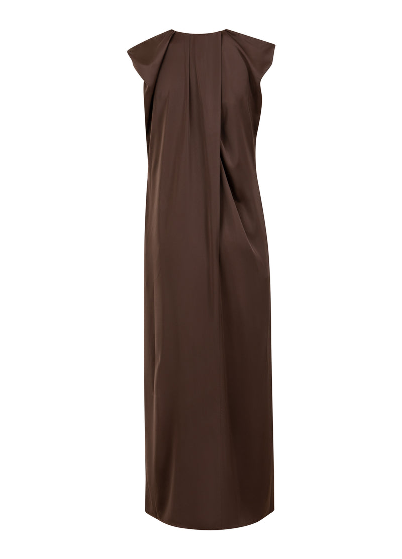 Coster Copenhagen DRAPERAD KLÄNNING Dress Warm brown - 367