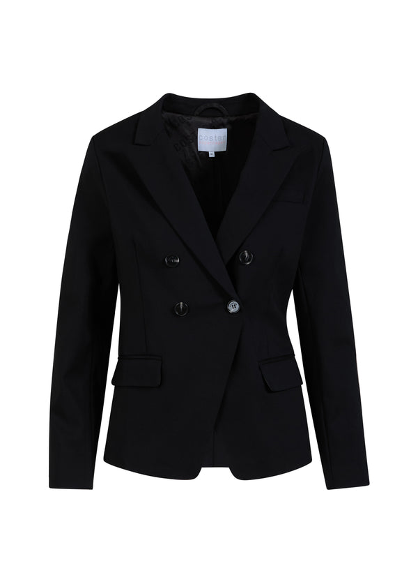 Coster Copenhagen DUBBELRADIG BLAZER MED PRAKTISKA DETALJER Blazer Black - 100