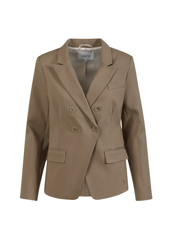 Coster Copenhagen DUBBELRADIG BLAZER MED PRAKTISKA DETALJER Blazer Desert sand - 329