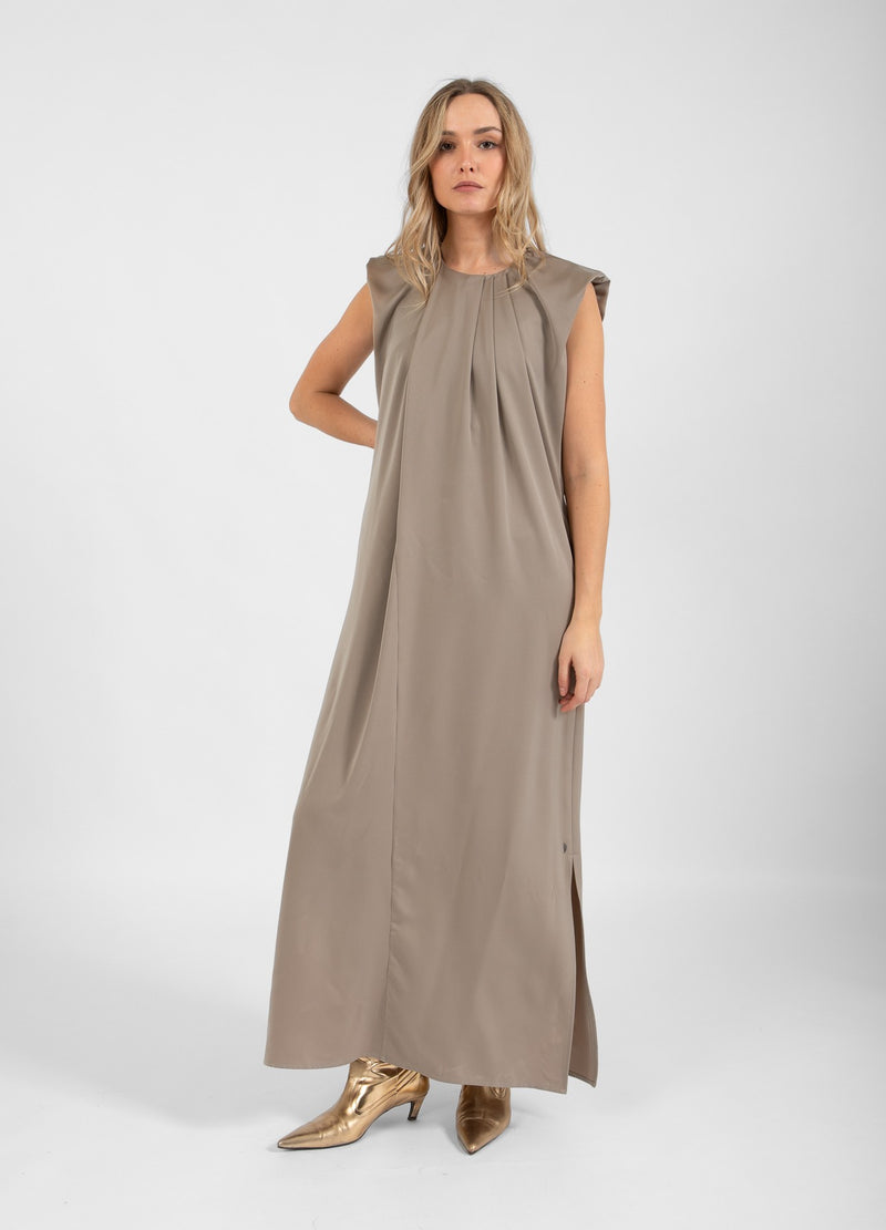 Coster Copenhagen Draperad klänning Dress Light mud - 355