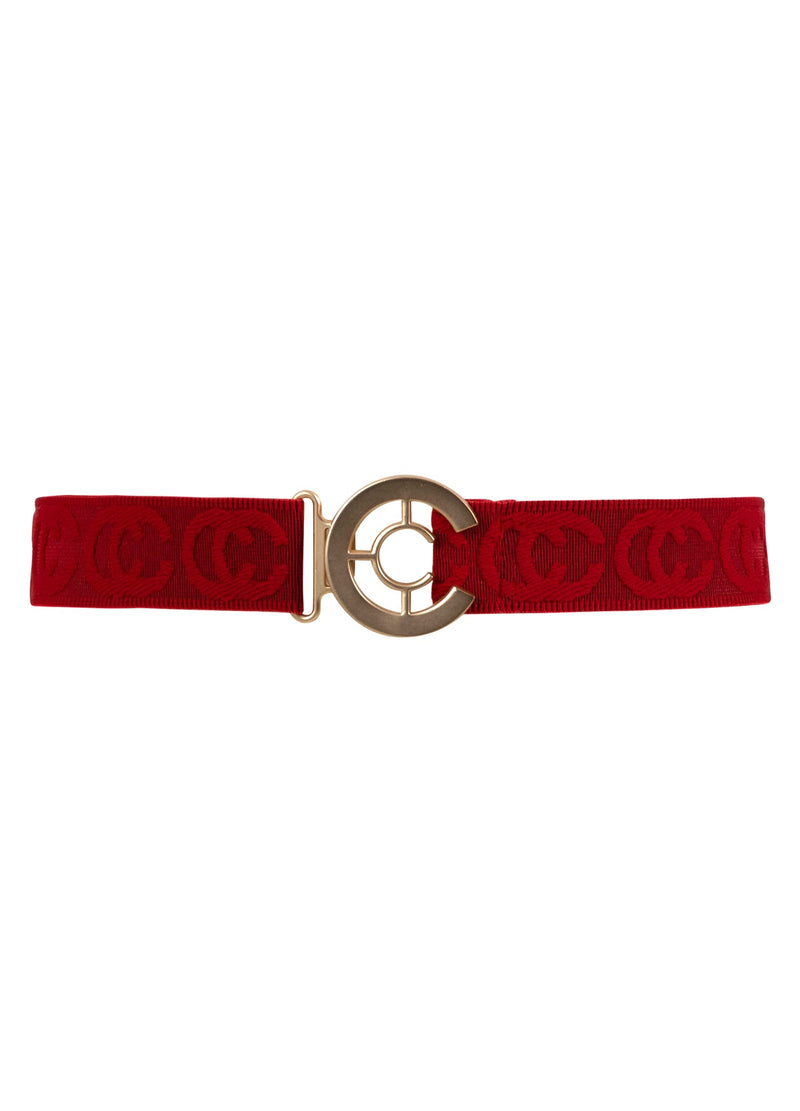 Coster Copenhagen ELASTISKT LOGOBÄLTE Accessories Scarlet red - 618