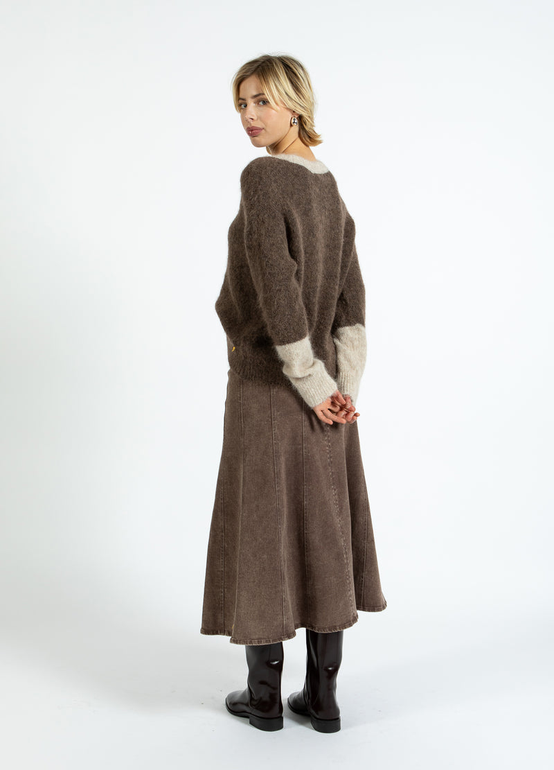 Coster Copenhagen FÄRGBLOCKSTRICK Knitwear Hazel/sand - 334