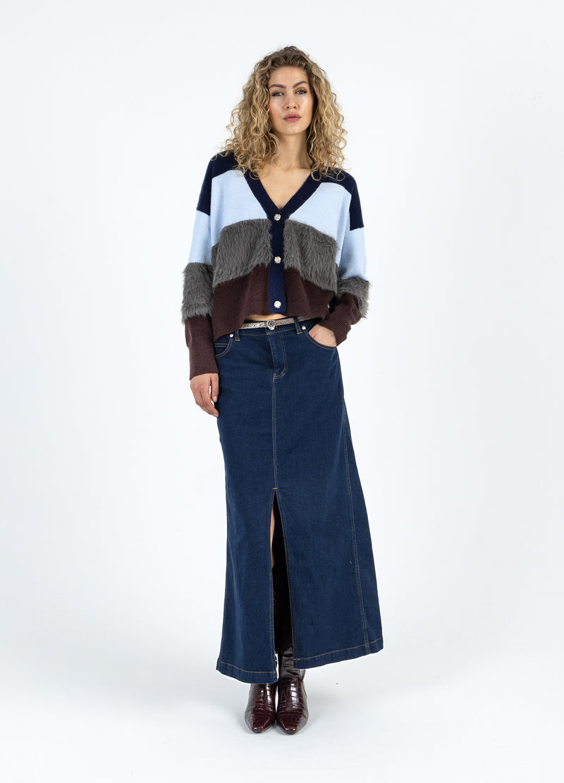 Coster Copenhagen FÄRGGRENSS TRÖJA MED FLUFFIGA ÄRMAR Knitwear Mix - 999