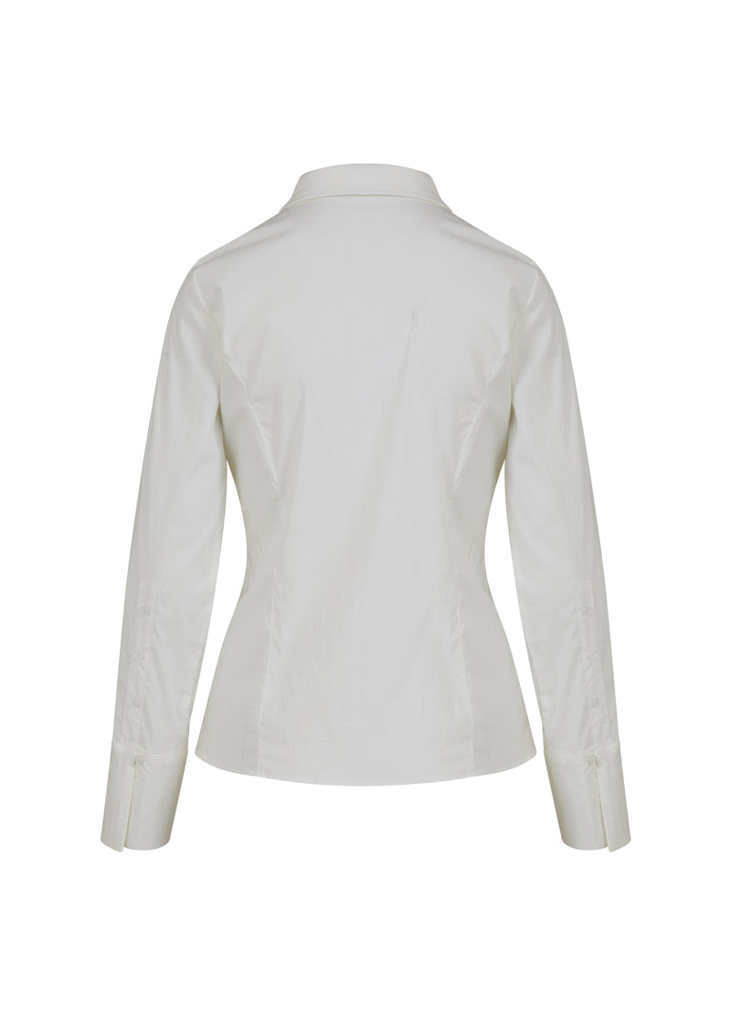 Coster Copenhagen FITTED SKJORTA MED MUSCHDETALJER Shirt/Blouse White - 200