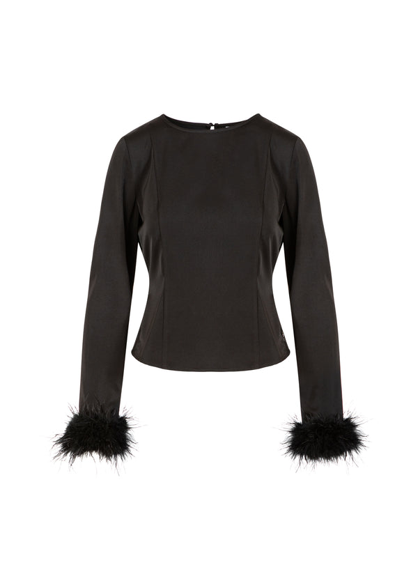 Coster Copenhagen FJÄDERSKJORTA Shirt/Blouse Black - 100