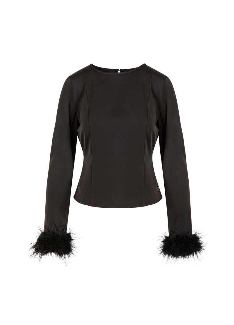 Coster Copenhagen FJÄDERSKJORTA Shirt/Blouse Black - 100