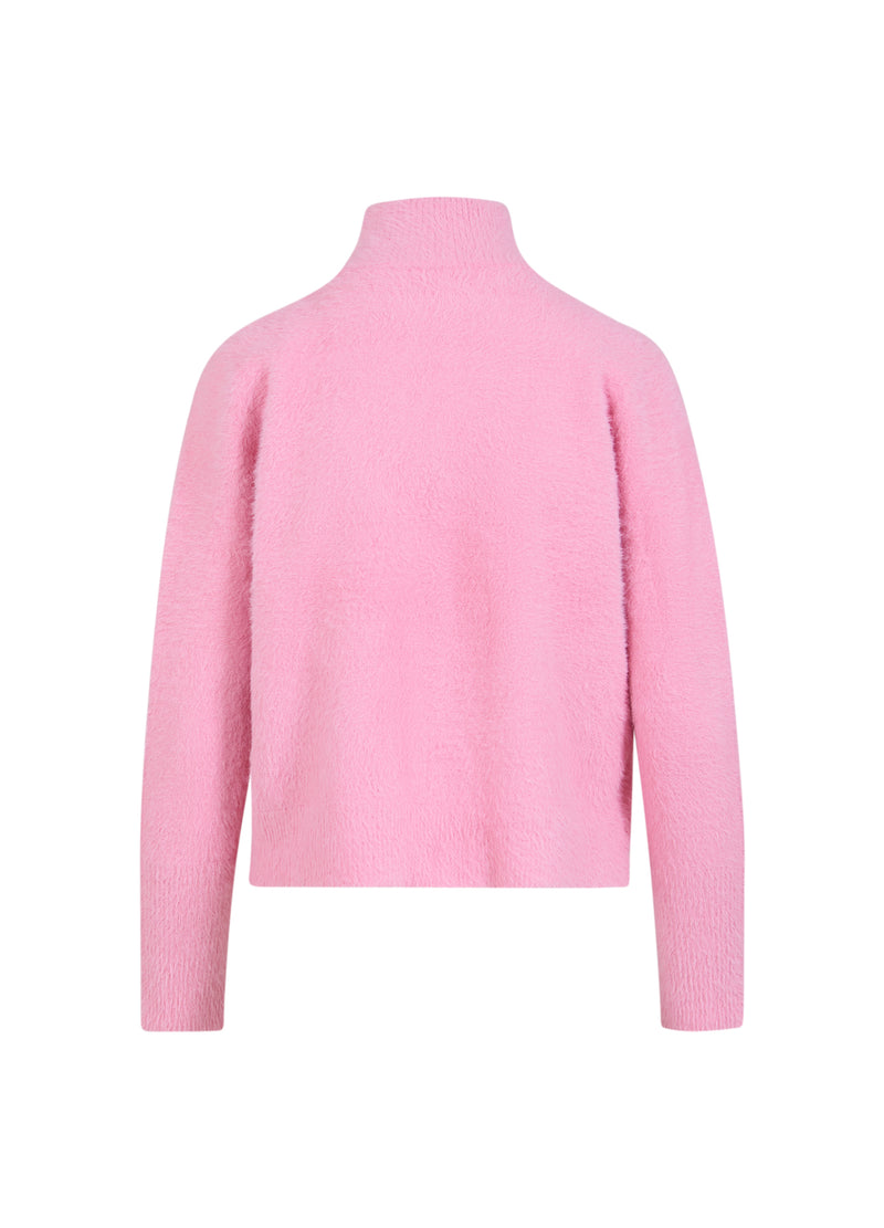 Coster Copenhagen FLUFFIG STICKAD KARDIGAN Knitwear Dark Blush - 697