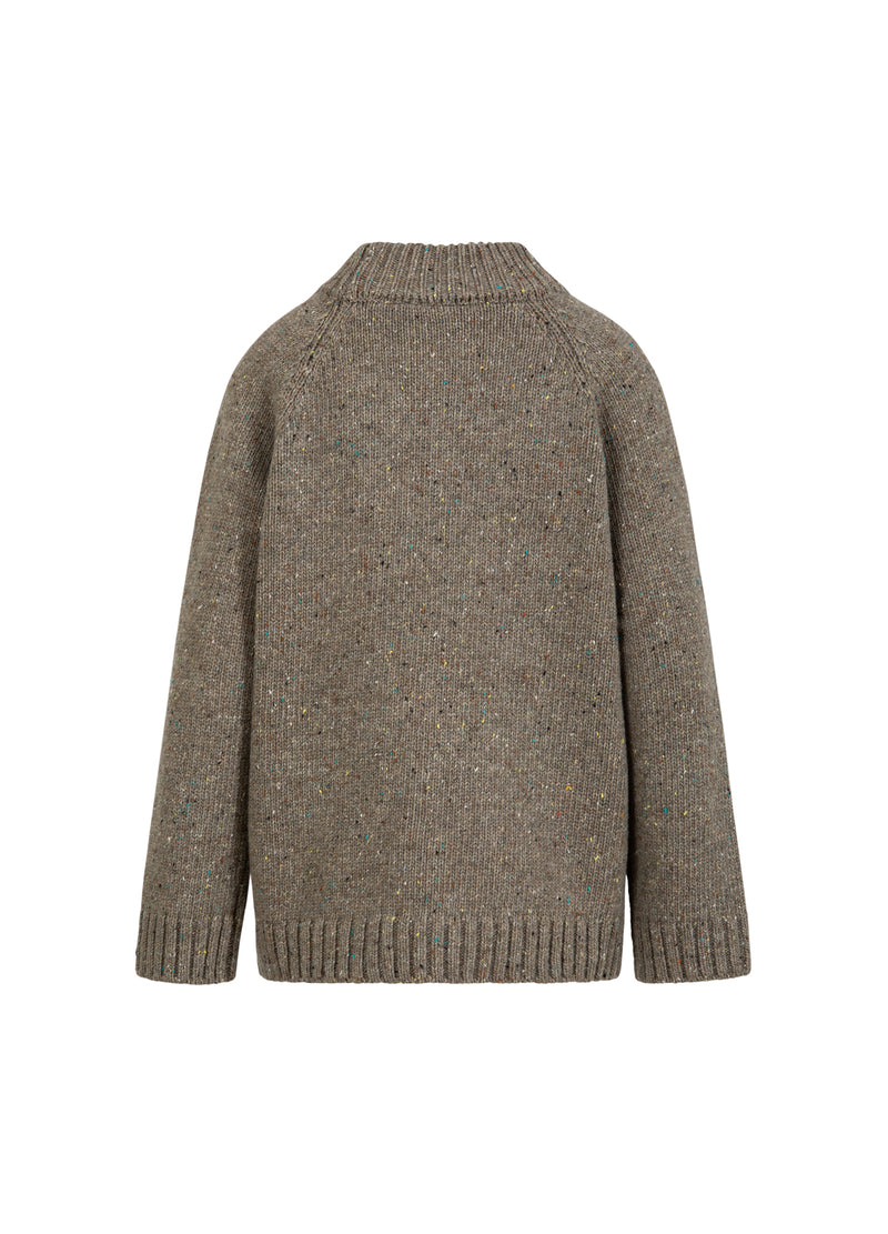 Coster Copenhagen FÖRBANNADE STICKAT Knitwear Taupe melange - 313