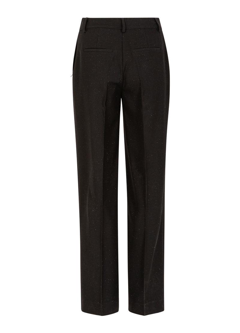 Coster Copenhagen GLITTRANDE BYXOR - PETRA PASSFORM Pants Black - 100