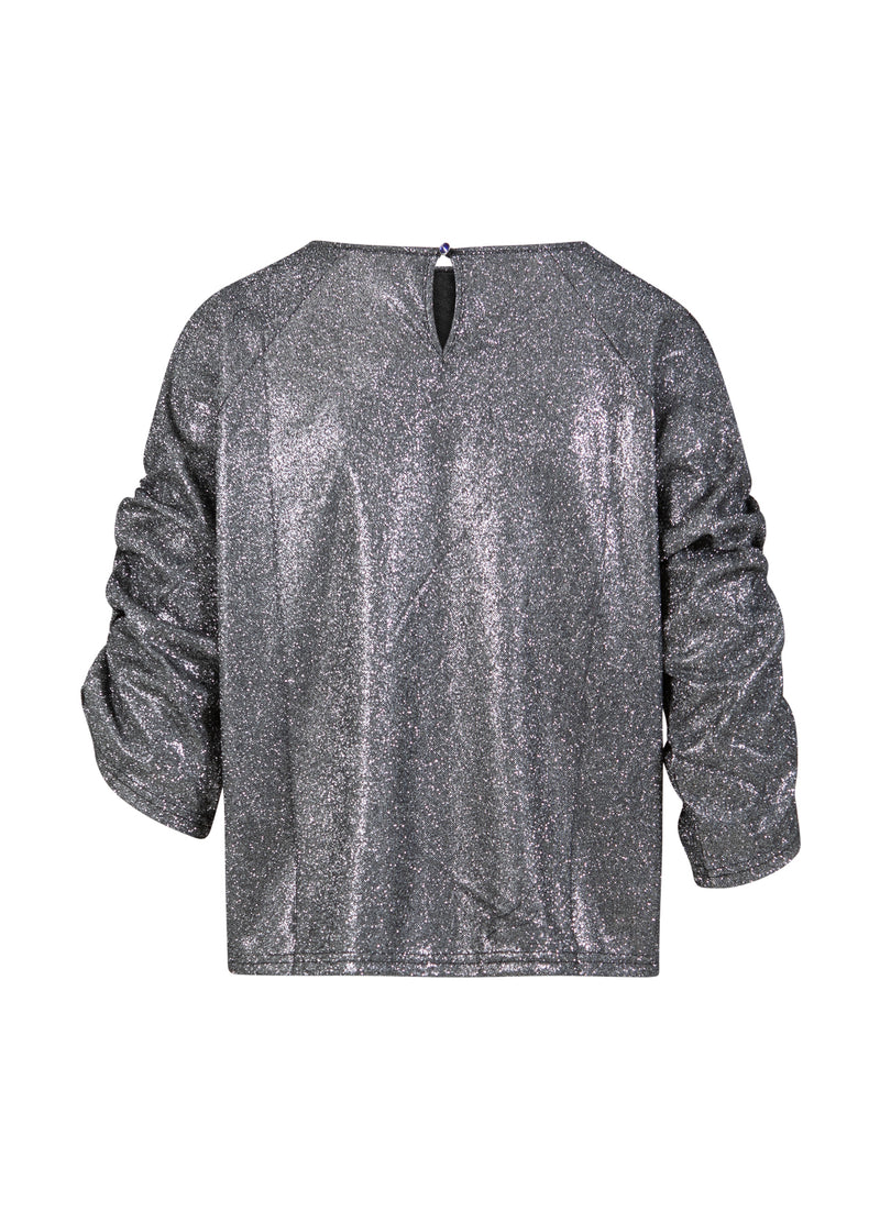 Coster Copenhagen GLITTRANDE TOPP Shirt/Blouse Silver/black - 204