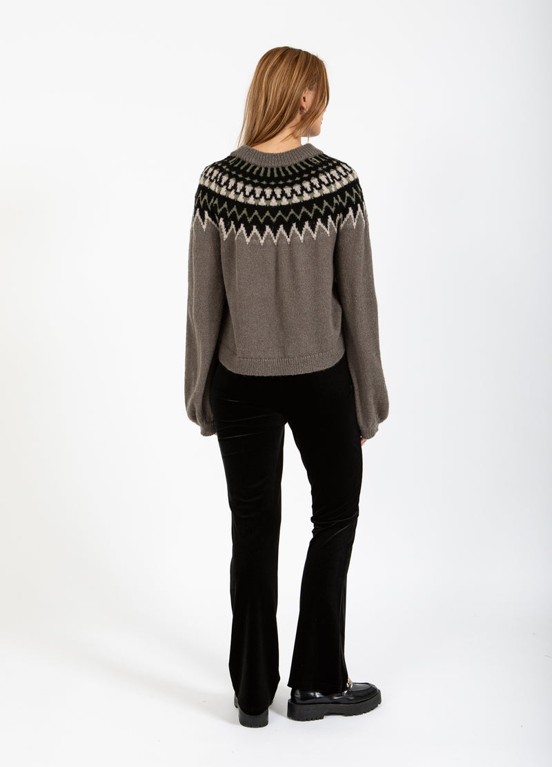 Coster Copenhagen ISLÄNDSK STICKAD Knitwear Volcanic grey - 188