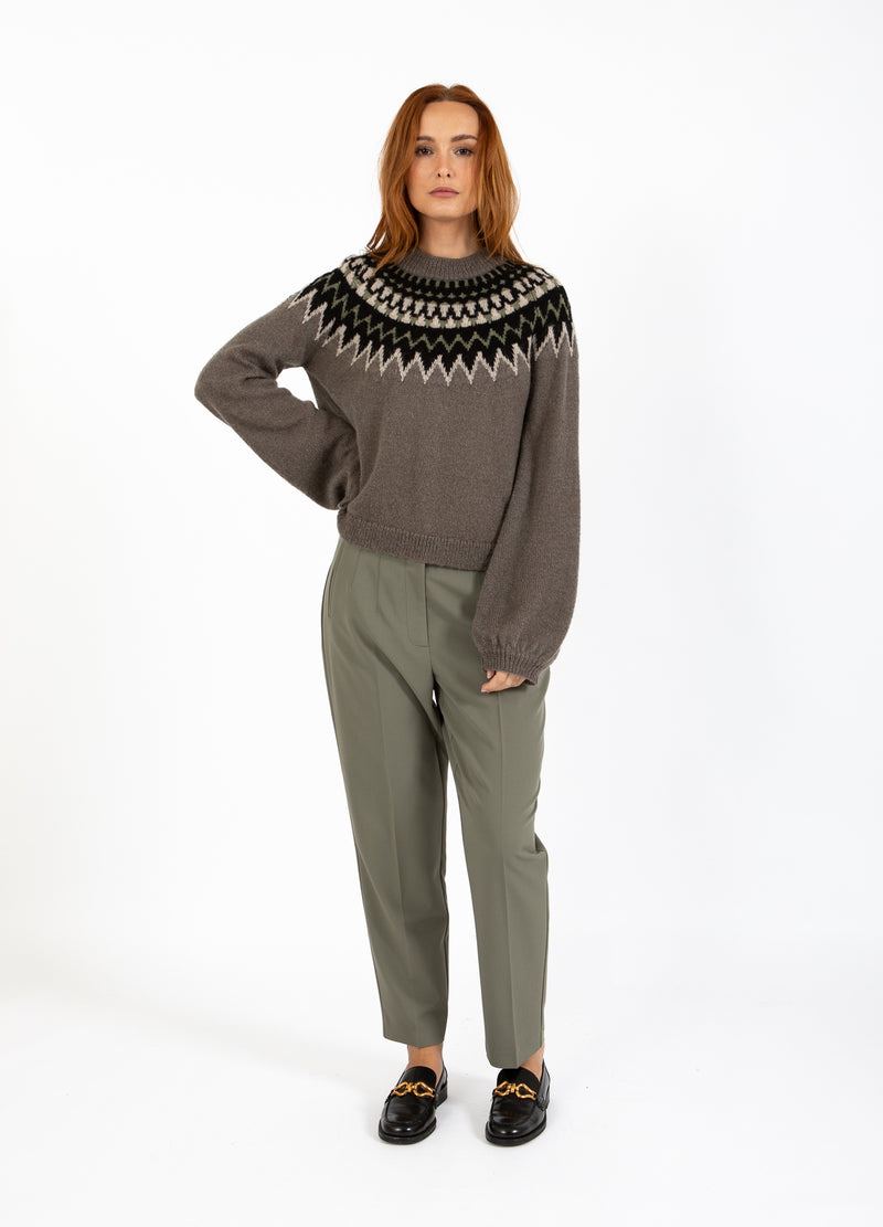 Coster Copenhagen ISLÄNDSK STICKAD Knitwear Volcanic grey - 188