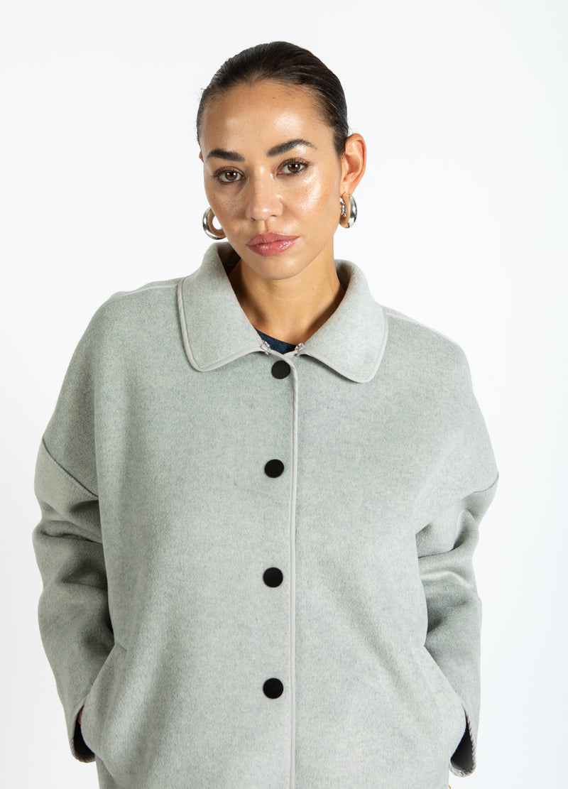 Coster Copenhagen JACKA MED PÄLSKRAGE Outerwear Dove grey - 155