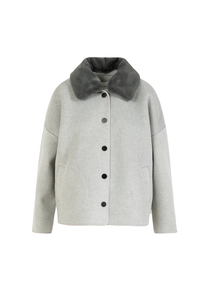 Coster Copenhagen JACKA MED PÄLSKRAGE Outerwear Dove grey - 155