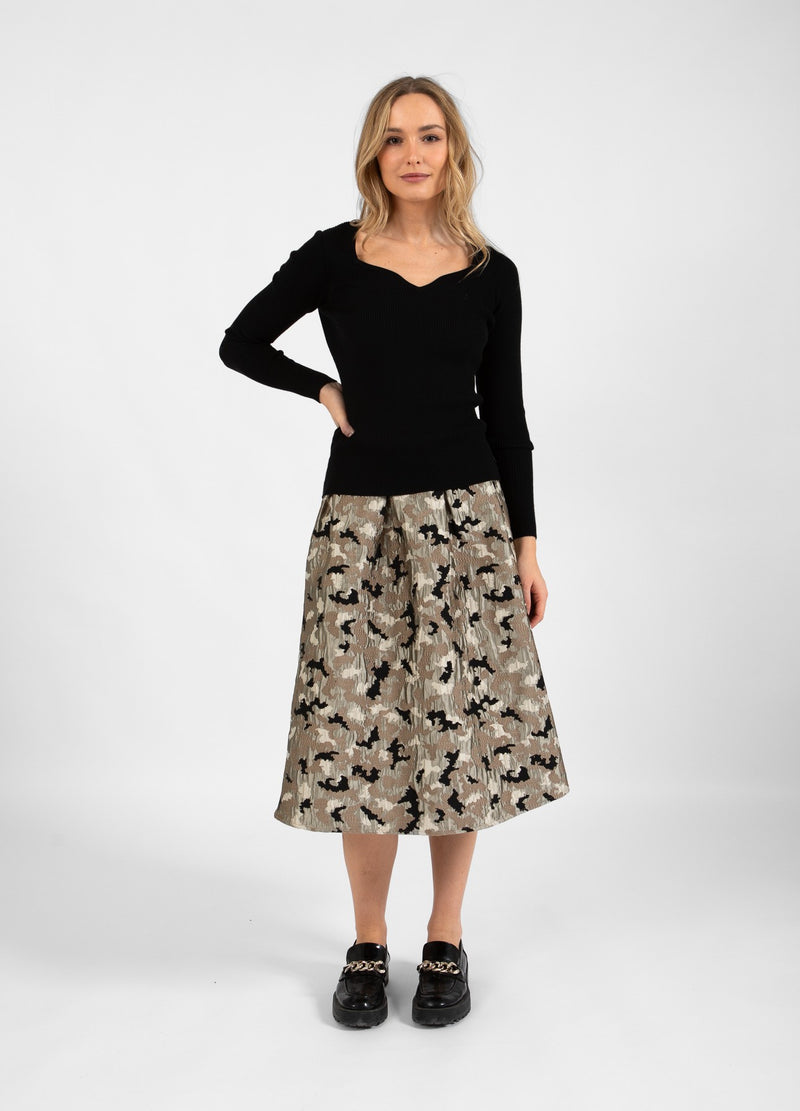 Coster Copenhagen JACQUARD-KJOL Skirt Graphic jaquard - 934