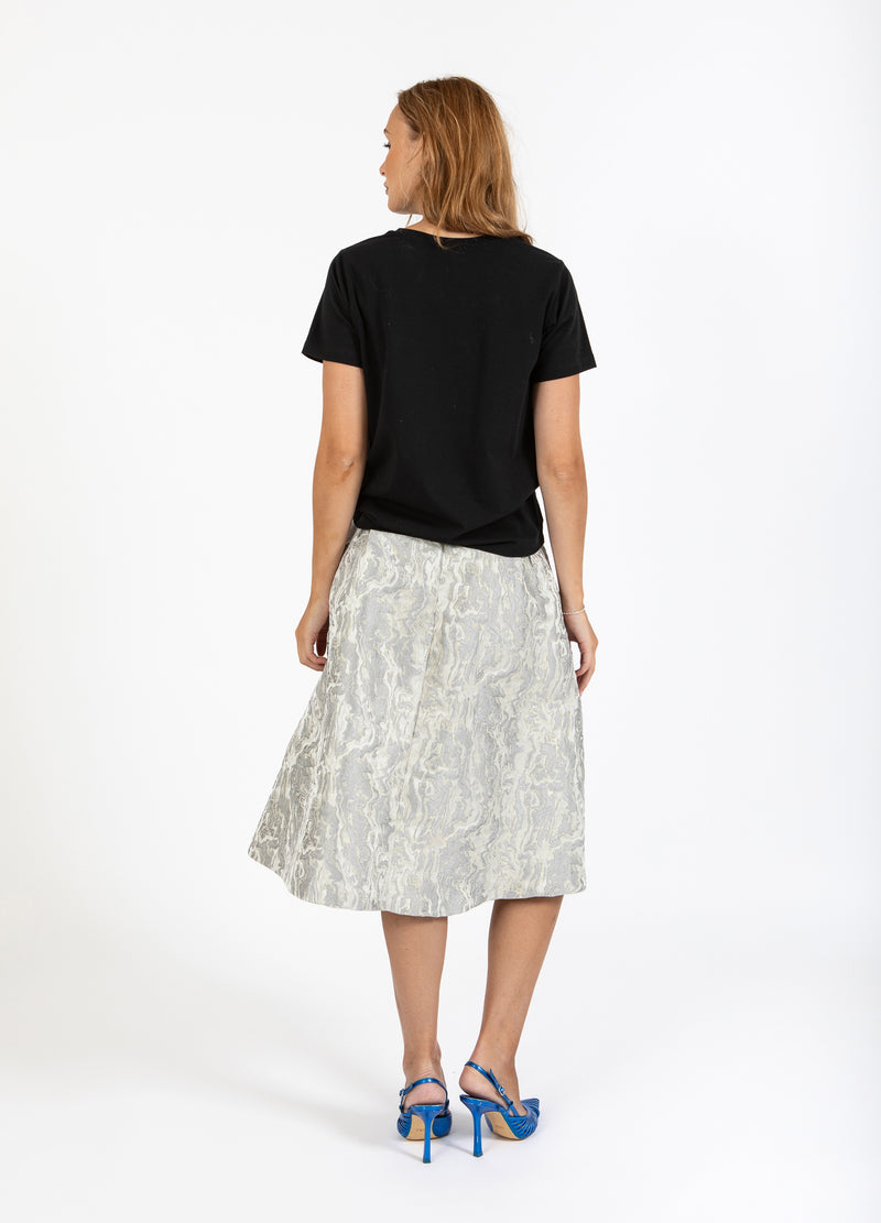 Coster Copenhagen JACQUARD-KJOL Skirt Silver grey - 162