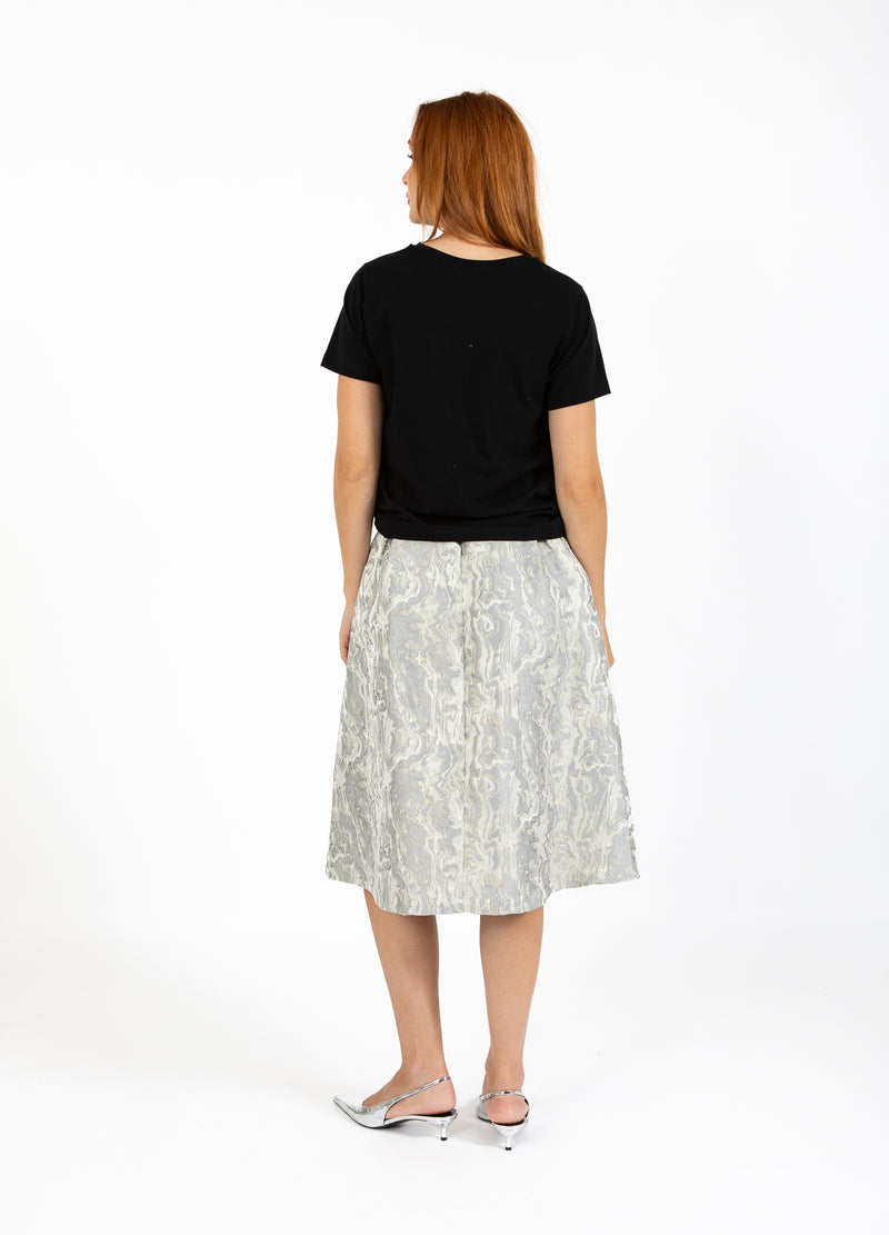 Coster Copenhagen JACQUARD-KJOL Skirt Silver grey - 162