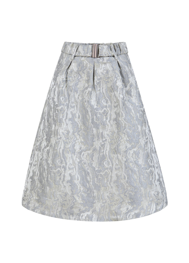 Coster Copenhagen JACQUARD-KJOL Skirt Silver grey - 162