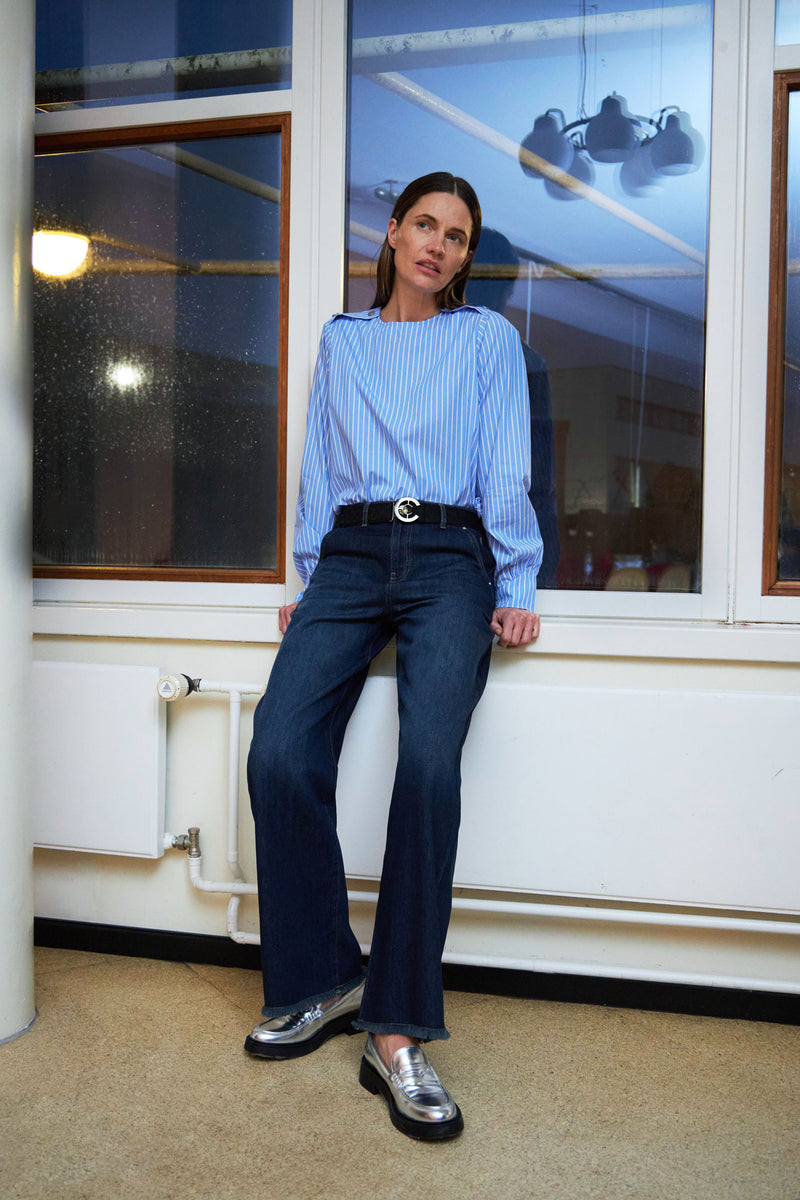 Coster Copenhagen JEANS MED BREDA BEN - PETRA PASSFORM Pants Dark Blue Denim - 571