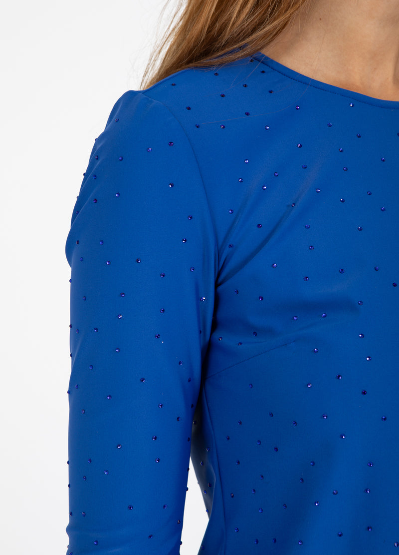 Coster Copenhagen JERSEY TOPP MED STRASS Shirt/Blouse Rich blue - 583