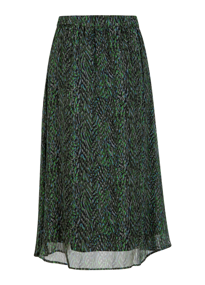 Coster Copenhagen KJOL I BRANDSTORMTRYCK Skirt