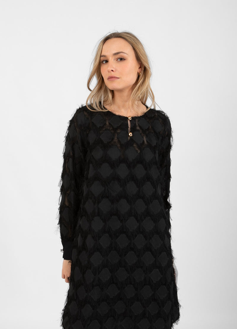 Coster Copenhagen KLÄNNING I FLUFFIG SPETS Dress Black - 100