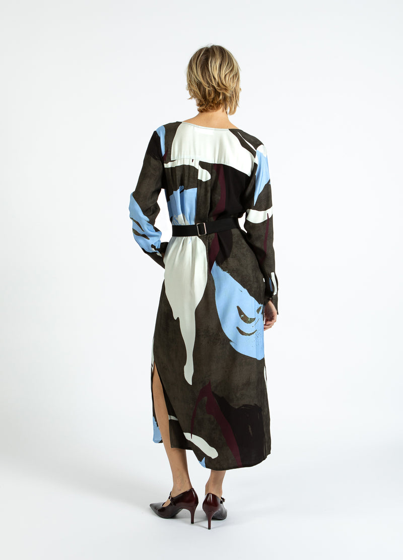 Coster Copenhagen KLÄNNING I SKUGGA GRAFISK TRYCK Dress Shadow graphic print - 955