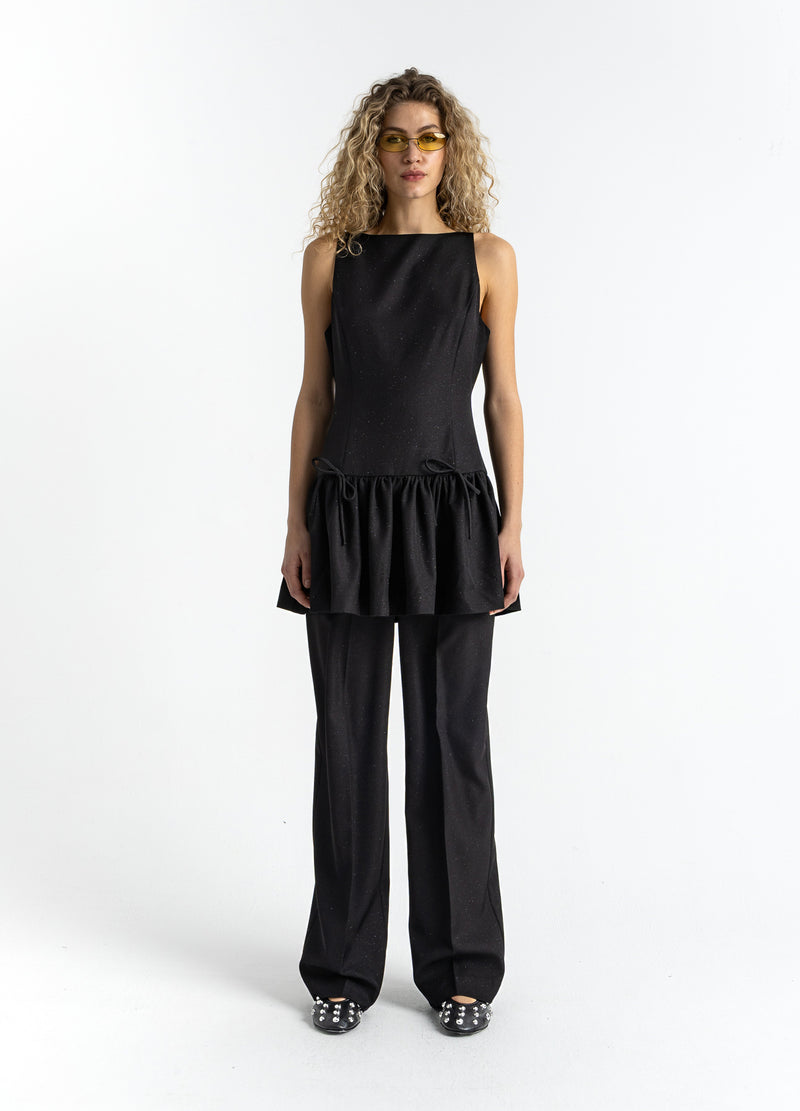 Coster Copenhagen KLÄNNING MED BÅGAR Dress Black - 100
