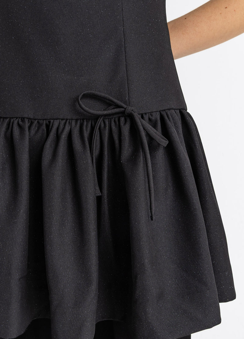 Coster Copenhagen KLÄNNING MED BÅGAR Dress Black - 100