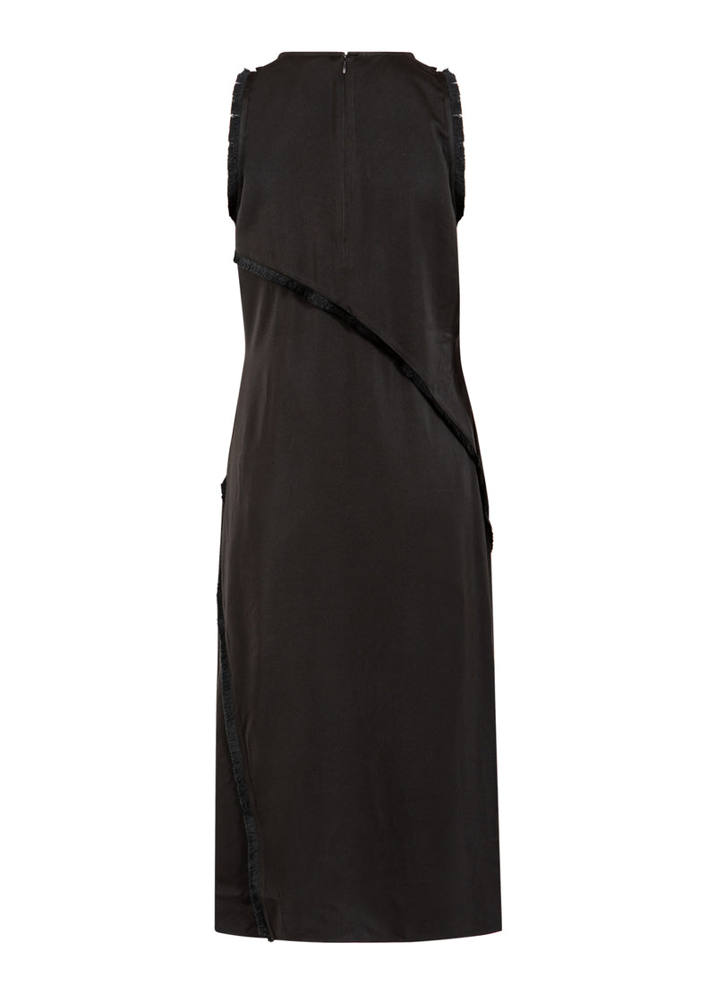 Coster Copenhagen KLÄNNING MED RÅA KANTER Dress Black - 100