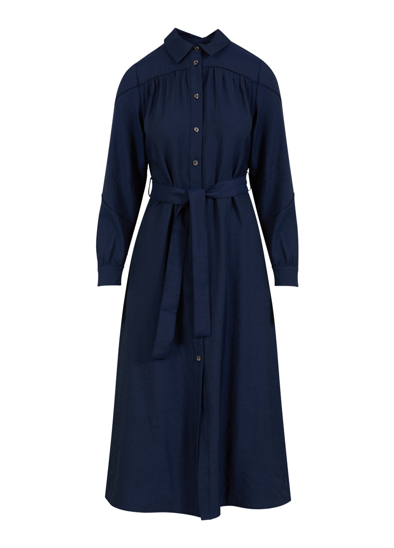 Coster Copenhagen KLÄNNING MED SKÄRP Dress Dark blue - 579