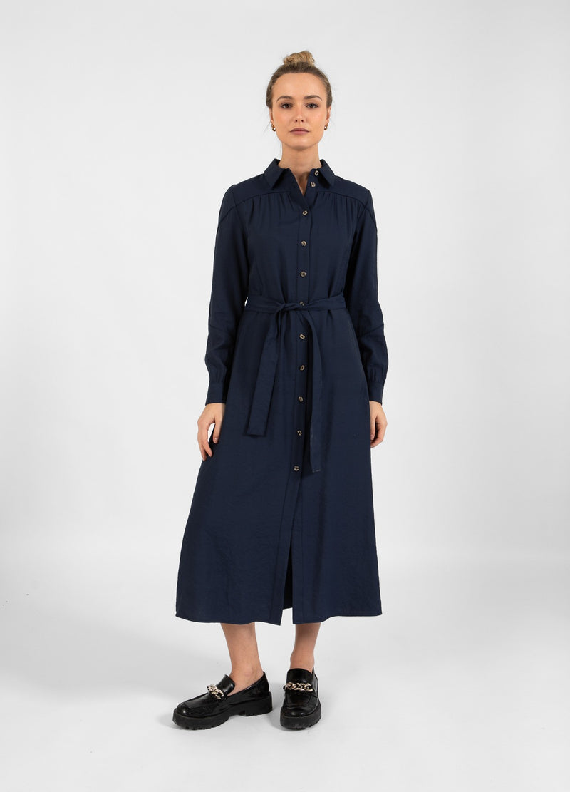 Coster Copenhagen KLÄNNING MED SKÄRP Dress Dark blue - 579