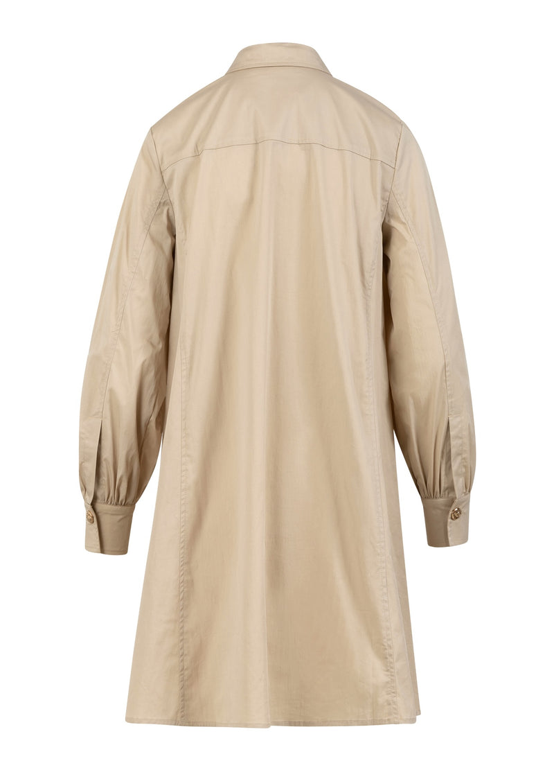 Coster Copenhagen KLÄNNING MED VOLYMSKÄRMAR Dress Desert sand - 329