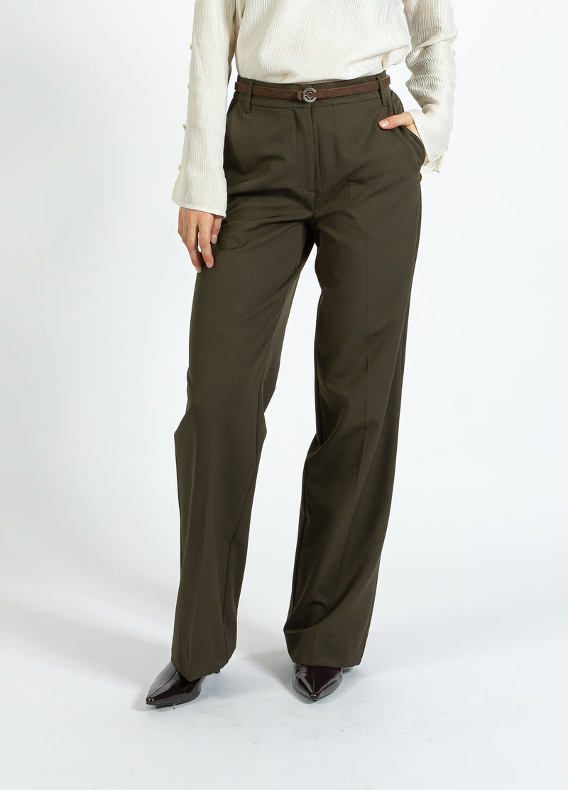 Coster Copenhagen KLASSISKA BYXOR - PETRA PASSFORM Pants Hunter Green - 486