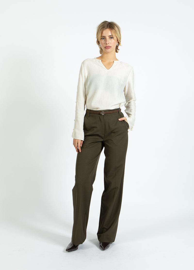 Coster Copenhagen KLASSISKA BYXOR - PETRA PASSFORM Pants Hunter Green - 486