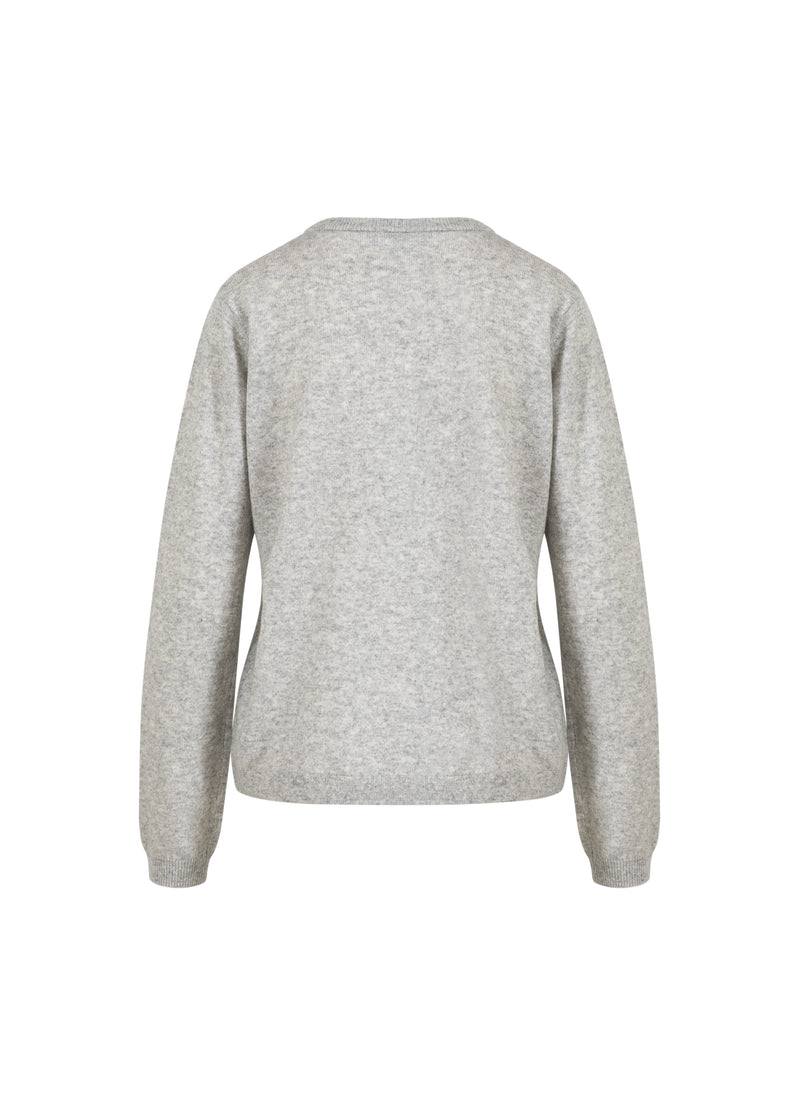 Coster Copenhagen KOFTA I KASCHMIR Knitwear Light grey melange - 129