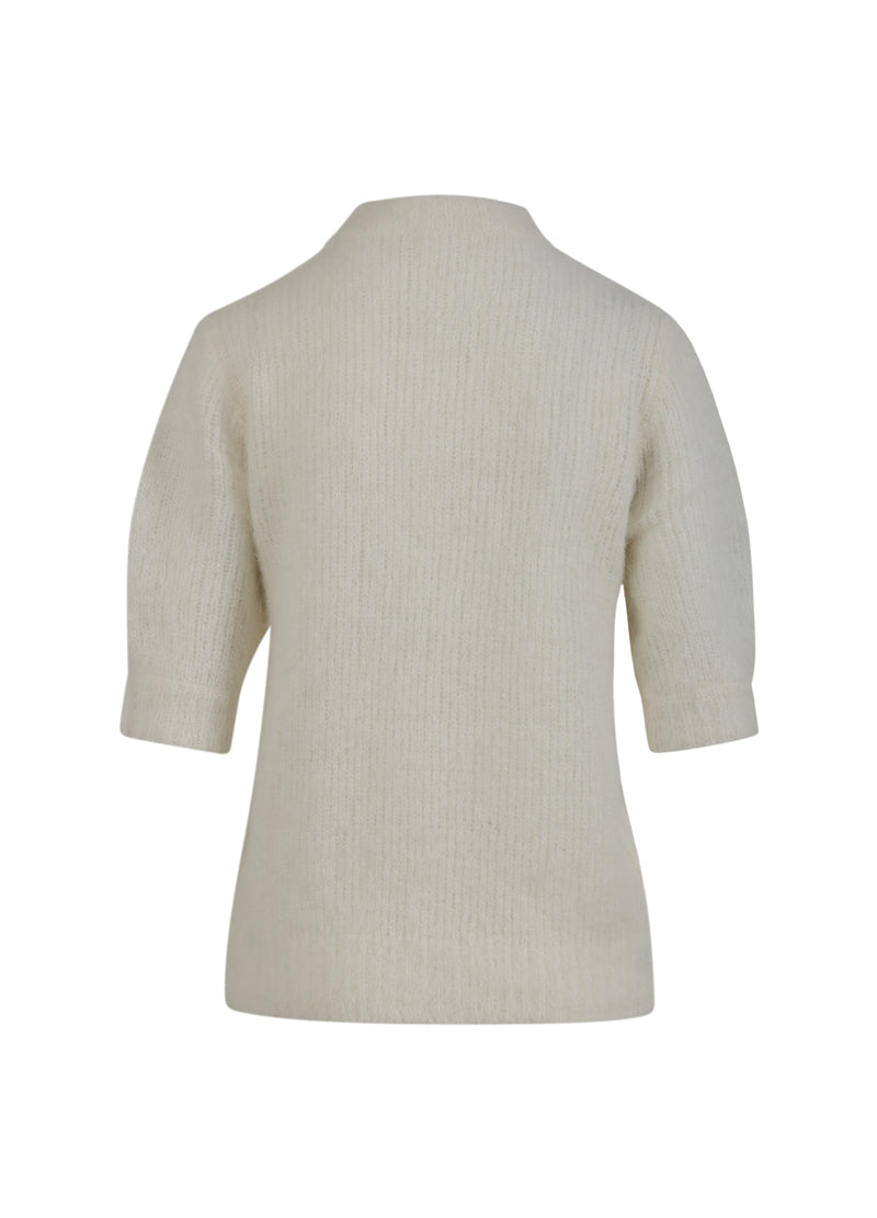 Coster Copenhagen KORTÄRMAD STICKAD Knitwear Creme - 241