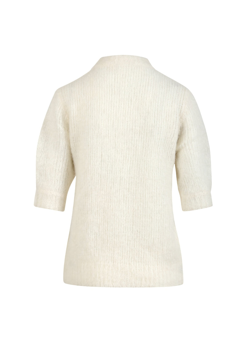 Coster Copenhagen KORTÄRMAD STICKAD Knitwear Creme - 241