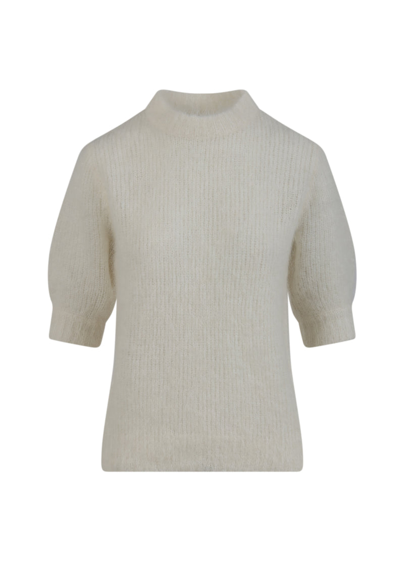 Coster Copenhagen KORTÄRMAD STICKAD Knitwear Creme - 241