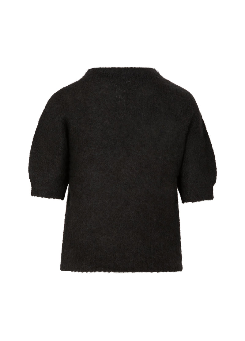 Coster Copenhagen KORTÄRMAD STICKAD I ALPACKA Knitwear Black - 100