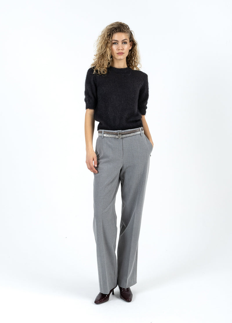 Coster Copenhagen KORTÄRMAD STICKAD I ALPACKA Knitwear Black - 100