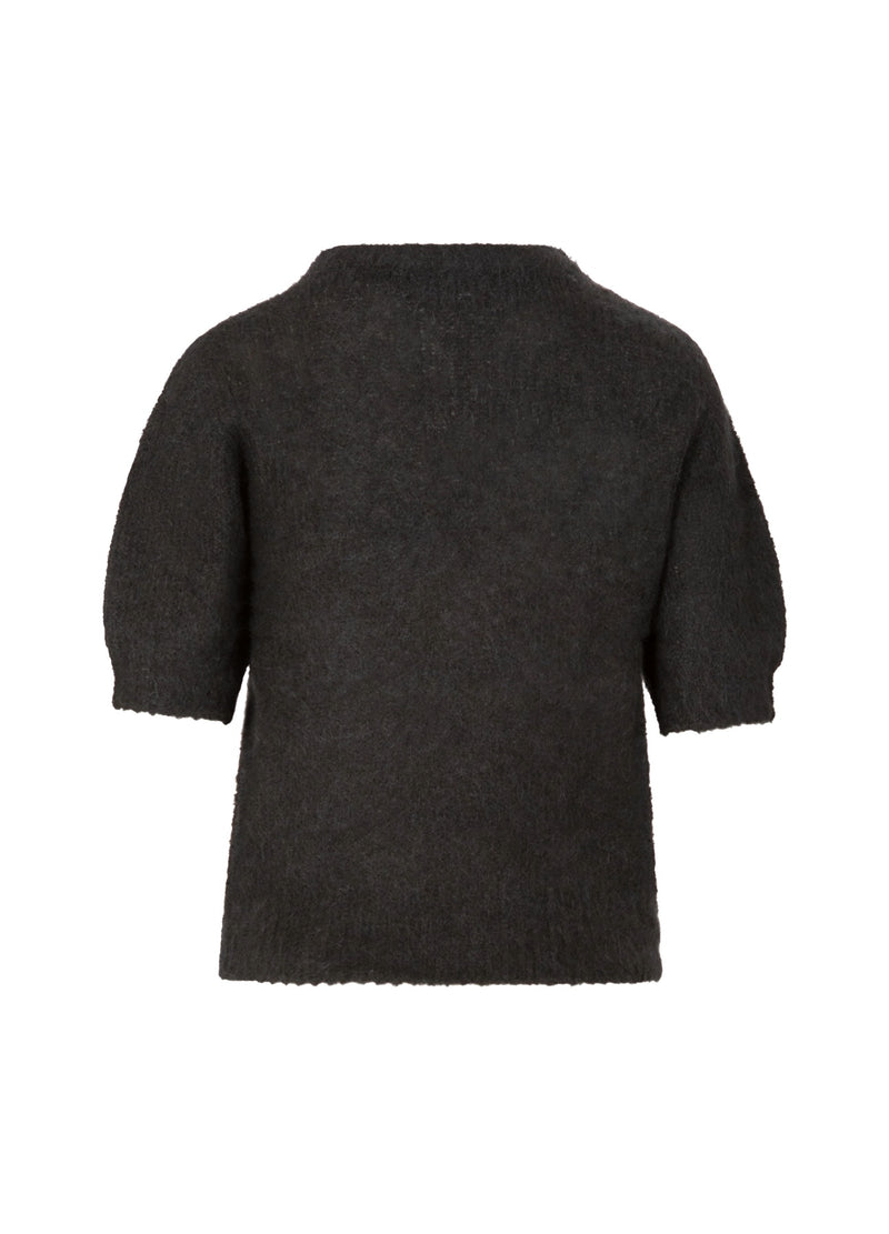 Coster Copenhagen KORTÄRMAD STICKAD I ALPACKA Knitwear Black - 100