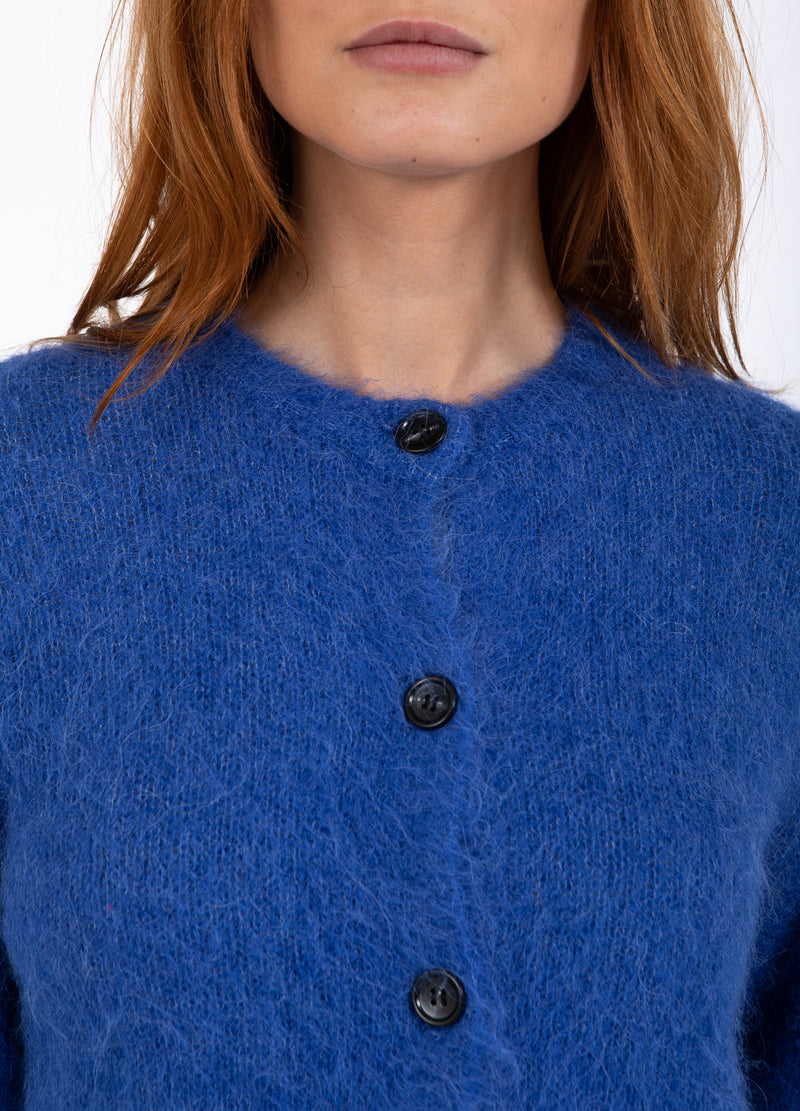 Coster Copenhagen KORTAT STICKAD KOFTA Knitwear Rich blue - 583